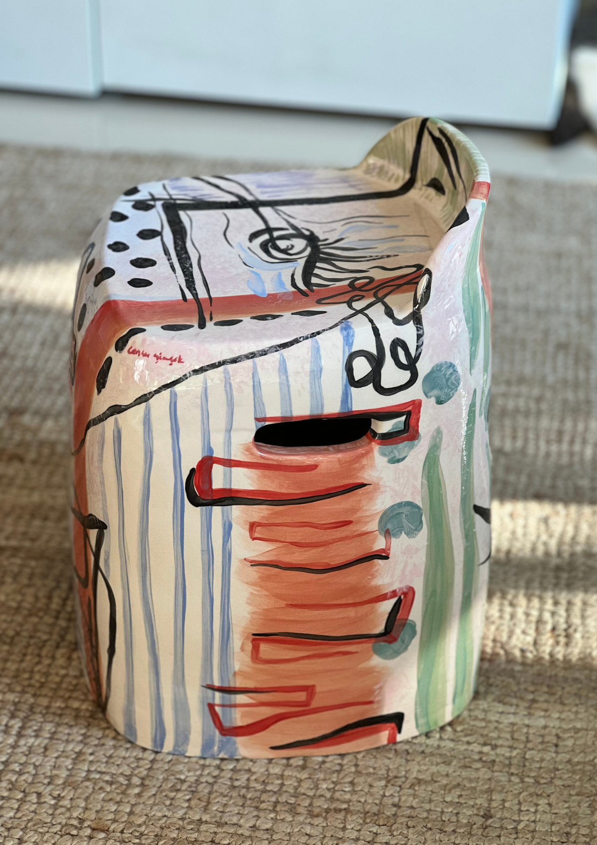 Omen seramik stool görünüm 4