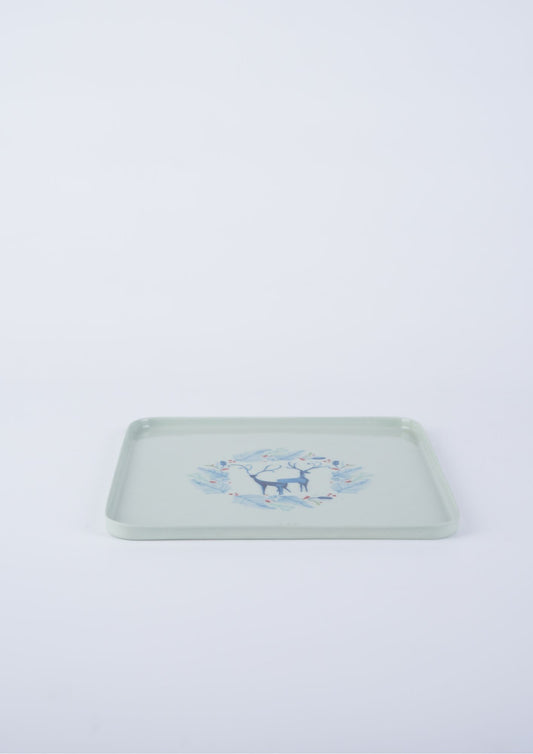 Little Monaco mint geyik desenli