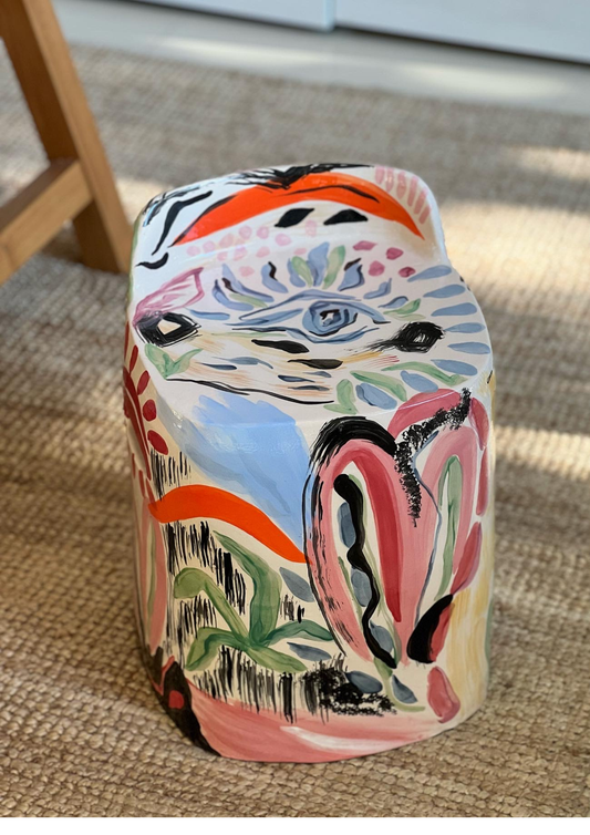 Siena seramik stool ön görünüm